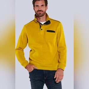 Engbers Men's Yellow Knit Cotton Sweater XXL